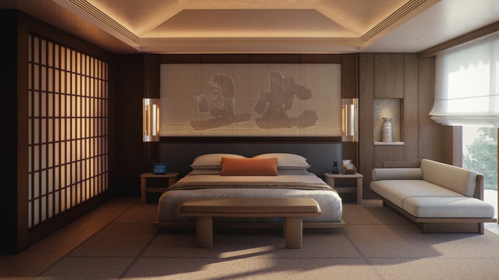 Room view at Capella Kyoto in Japan